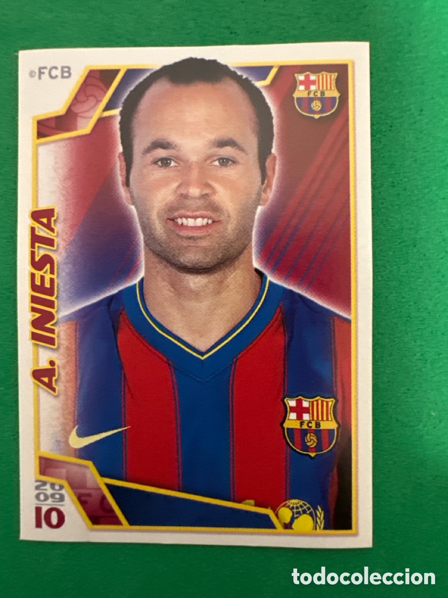 Cartes &agrave; collectionner de Football: 82 INIESTA EL BAR&Ccedil;A DE LAS SEIS COPAS F.C.BARCELONA 2008-2009 Panini 08 09 SIN PEGAR