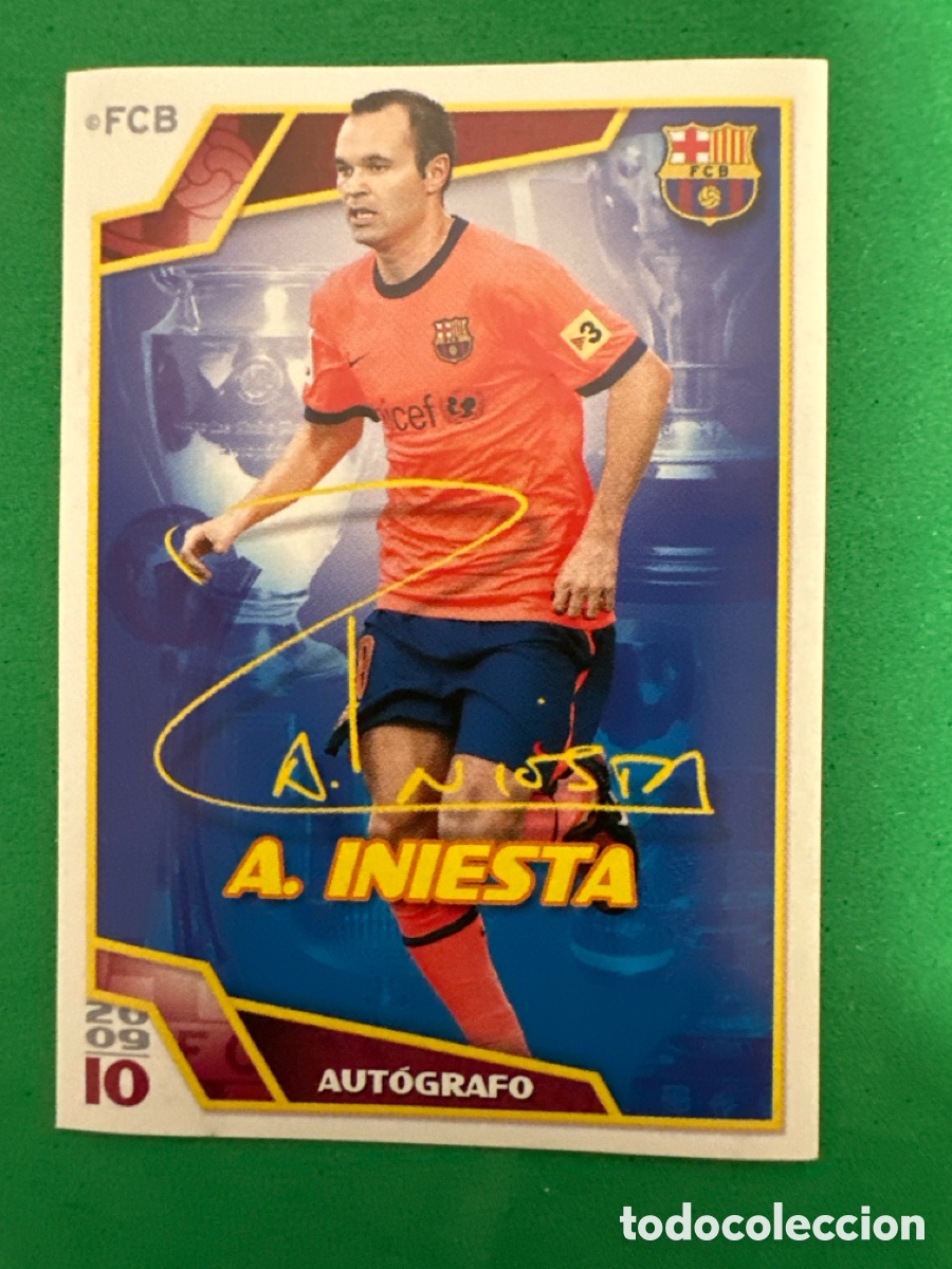 Cromos de f&uacute;tbol: 84 INIESTA EL BAR&Ccedil;A DE LAS SEIS COPAS F.C.BARCELONA 2008-2009 Panini 08 09 SIN PEGAR