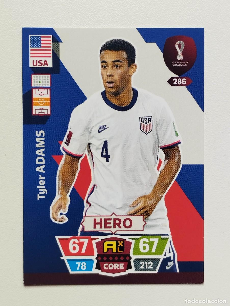 Football Stickers: CROMO CARD 286 TYLER ADAMS USA MUNDIAL DE FUTBOL QATAR 2022 - PANINI ADRENALYN