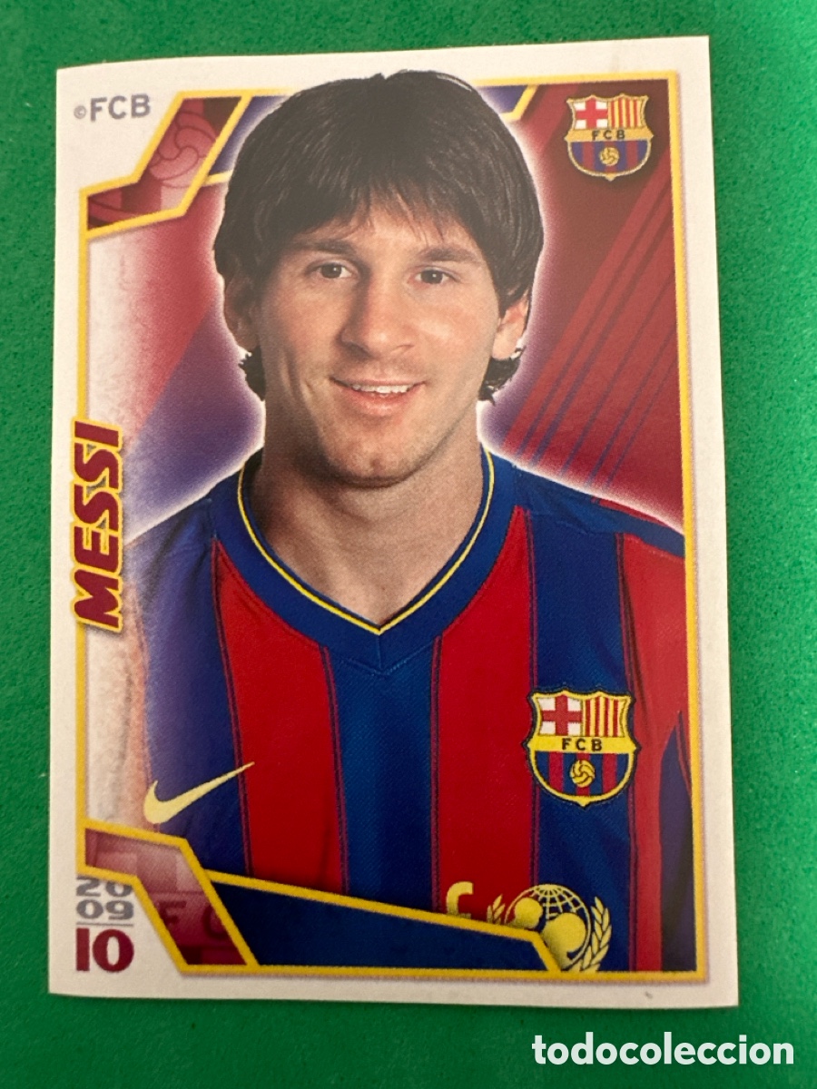 Cromos de Futebol: 94 MESSI EL BAR&Ccedil;A DE LAS SEIS COPAS F.C.BARCELONA 2008-2009 Panini 08 09 SIN PEGAR