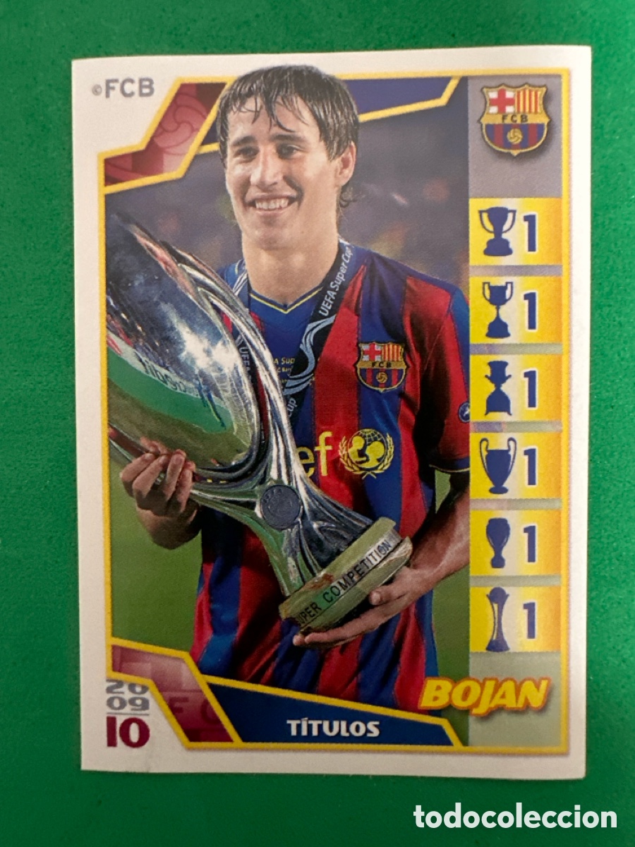 Fu&szlig;ball-Sticker: 101 BOJAN EL BAR&Ccedil;A DE LAS SEIS COPAS F.C.BARCELONA 2008-2009 Panini 08 09 SIN PEGAR