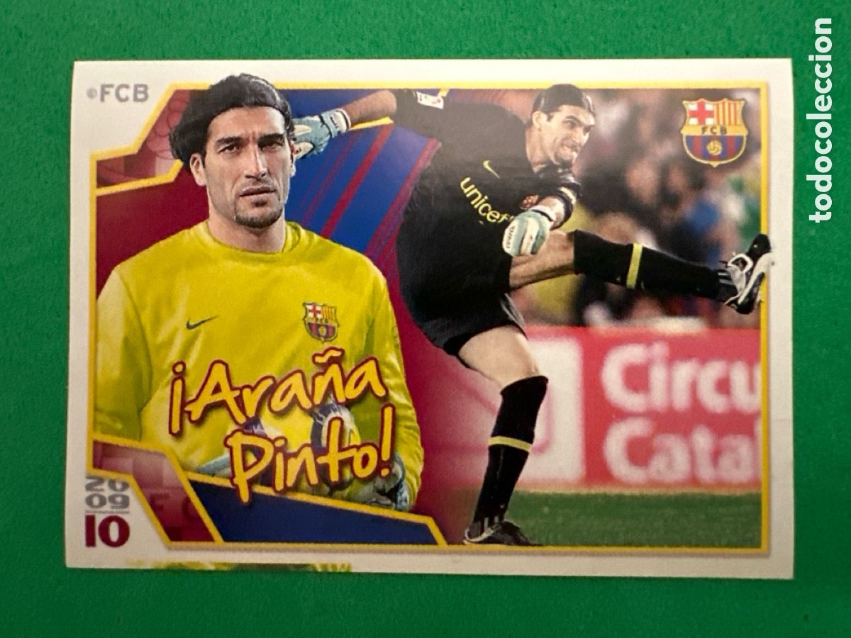 Fu&szlig;ball-Sticker: 109 PINTO EL BAR&Ccedil;A DE LAS SEIS COPAS F.C.BARCELONA 2008-2009 Panini 08 09 SIN PEGAR
