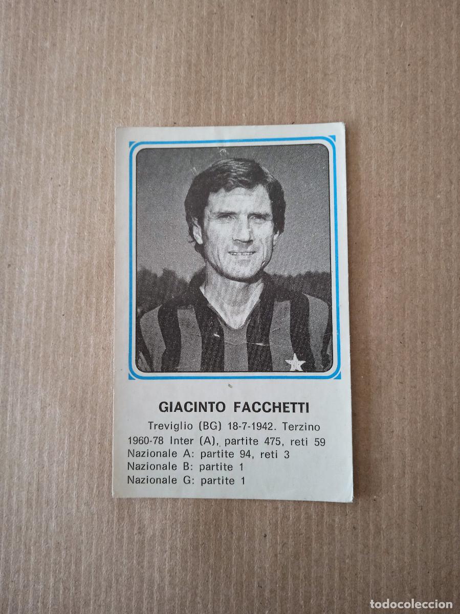 Figurine di Calcio: PEGATINAS DE F&Uacute;TBOL PANINI 1978/79 - #389 &rdquo;Giacinto Facchetti&rdquo; Internazionale