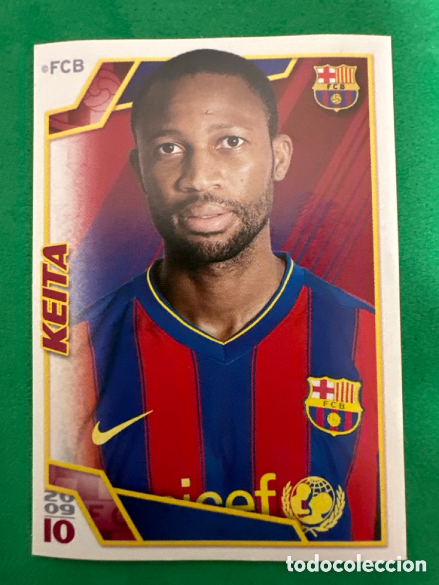 Fu&szlig;ball-Sticker: 118 KEITA EL BAR&Ccedil;A DE LAS SEIS COPAS F.C.BARCELONA 2008-2009 Panini 08 09 SIN PEGAR