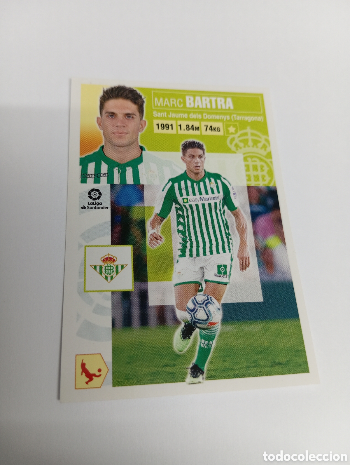 Cromos de F&uacute;tbol: Bartra 5 Betis LIGA ESTE 20-21 Panini 2020 2021
