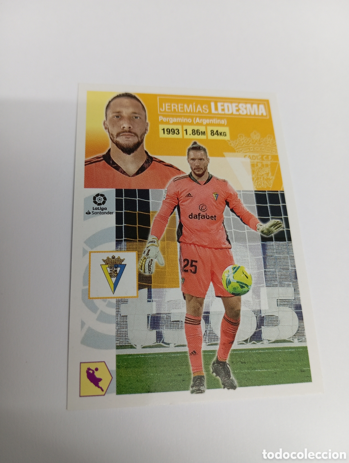 Cromos de f&uacute;tbol: Ledesma 2 Bis C&aacute;diz LIGA ESTE 20-21 Panini 2020 2021
