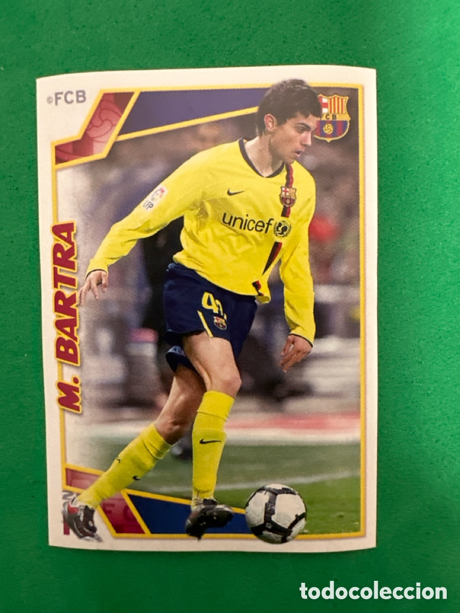 Fu&szlig;ball-Sticker: 166 M.BARTRA EL BAR&Ccedil;A DE LAS SEIS COPAS F.C.BARCELONA 2008-2009 Panini 08 09 SIN PEGAR