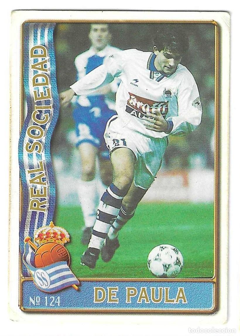Football Stickers: DE PAULA - REAL SOCIEDAD - 124 MUNDI CROMO LIGA 96-97