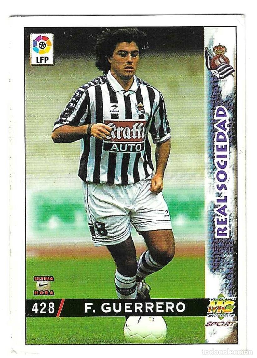 Football Stickers: F GUERRER0 - REAL SOCIEDAD - 428 MUNDI CROMO LIGA 98-99
