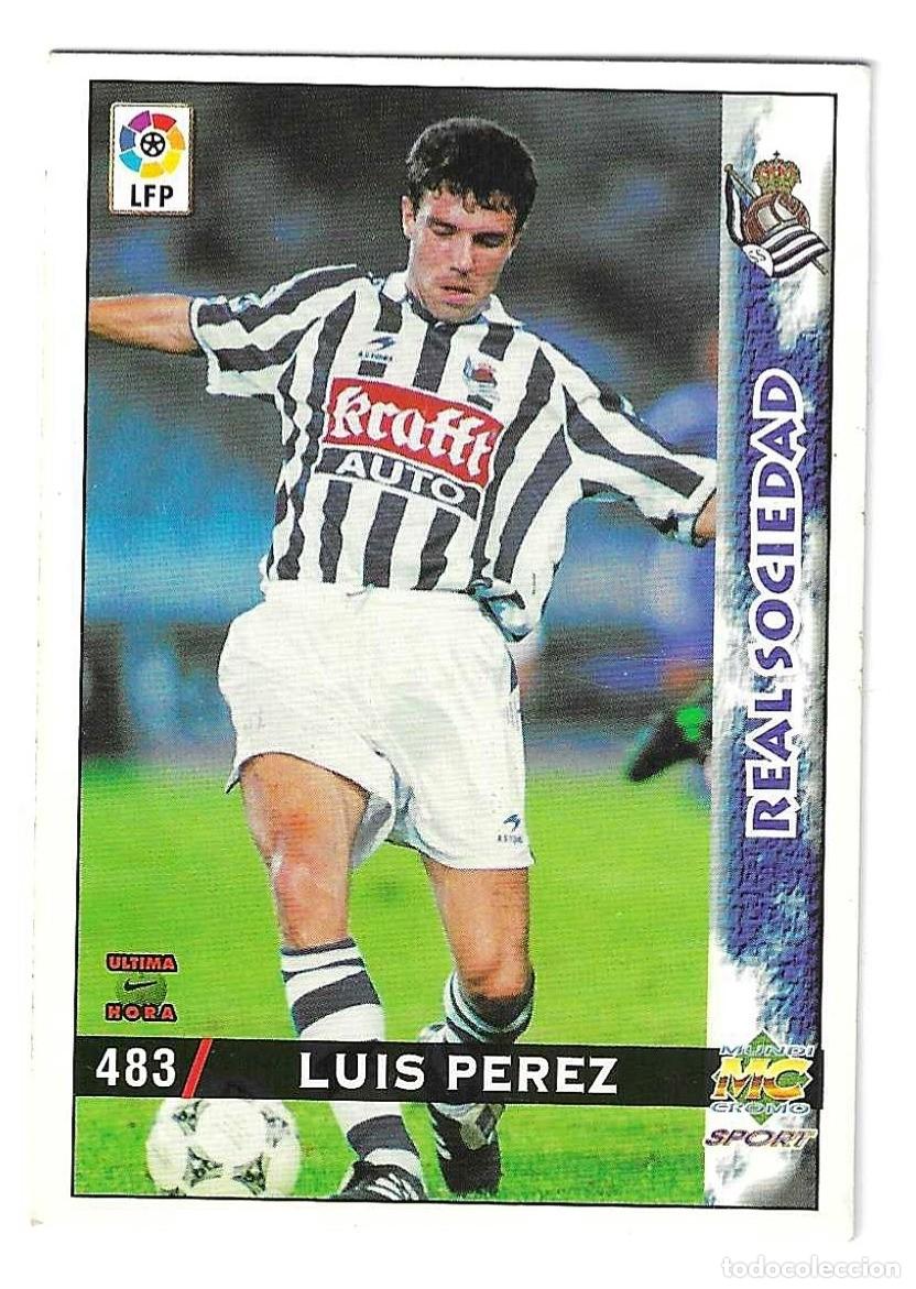 Figurine di Calcio: LUIS PEREZ - REAL SOCIEDAD - 483 MUNDI CROMO LIGA 98-99