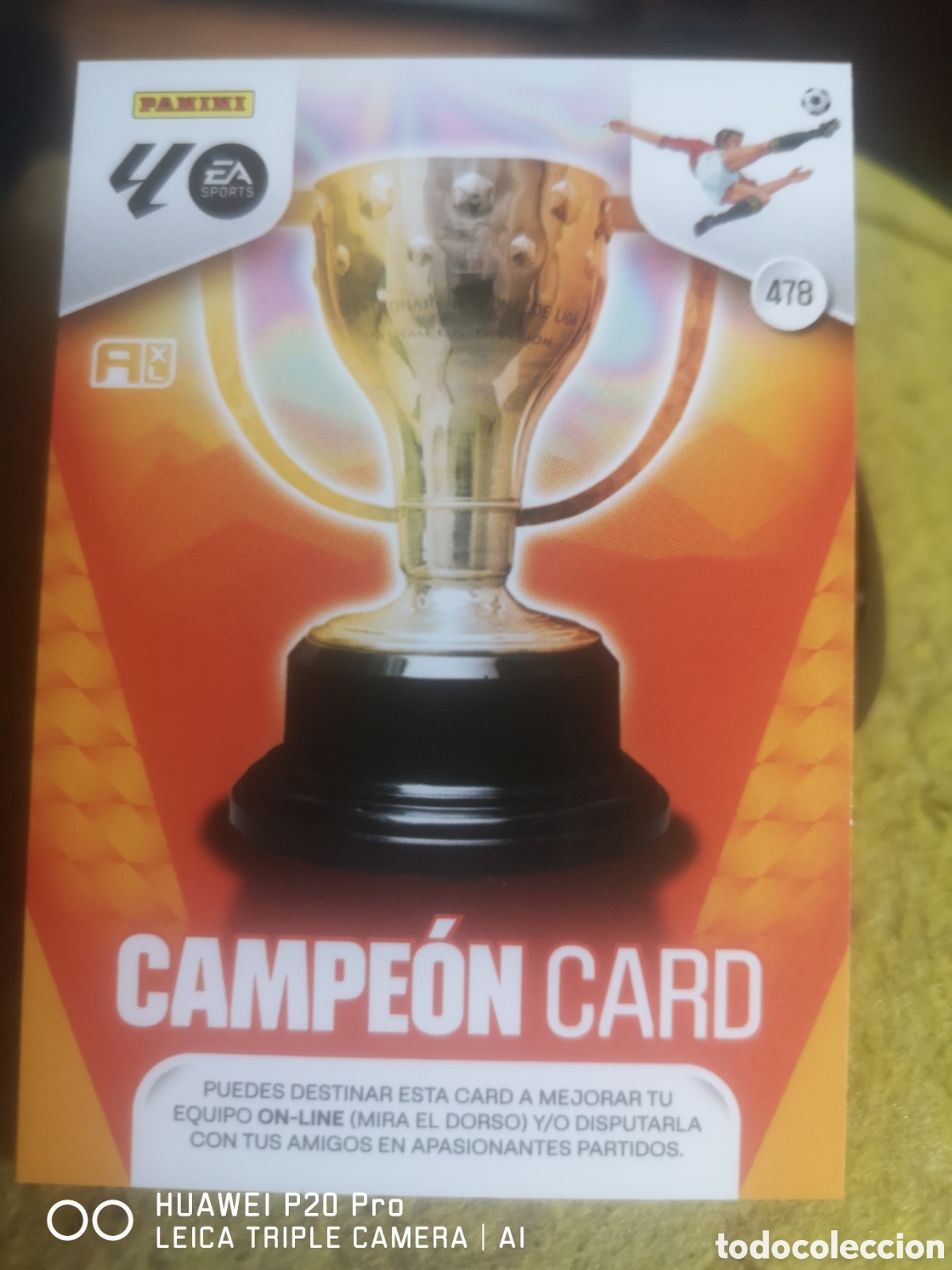 Cromos de F&uacute;tbol: ADRENALYN XL 2025 2026 CAMPEON CARD - 478