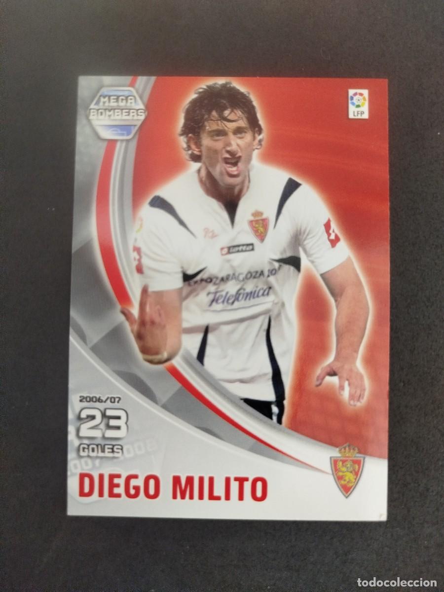 Cromos de F&uacute;tbol: 389. Diego Milito (Real Zaragoza) - Panini Mega Cracks 2007 08