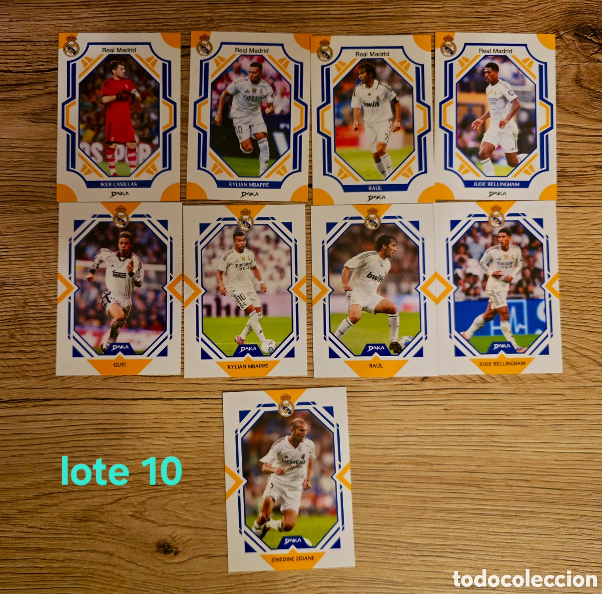 Fu&szlig;ball-Sticker: Lote 9 cards real Madrid daka 25-26