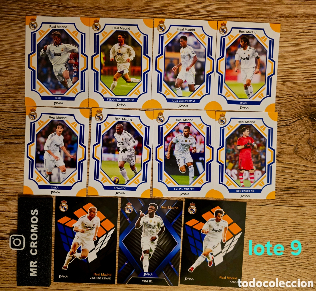 Cromos de F&uacute;tbol: Lote 11 cards real Madrid daka 25-26