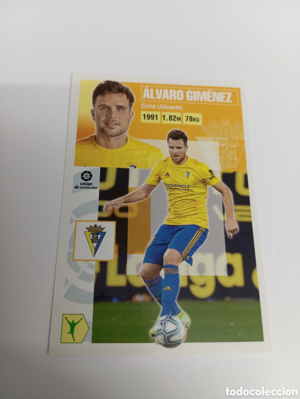 Fu&szlig;ball-Sticker: &Aacute;lvaro Gim&eacute;nez 17 C&aacute;diz LIGA ESTE 20-21 Panini 2020 2021
