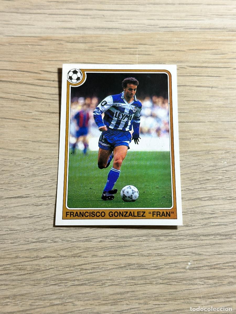 Cromos de f&uacute;tbol: 133 FRAN DEPORTIVO FUTBOL 92 93 LIGA PANINI NUNCA PEGADO SIN DESPEGAR