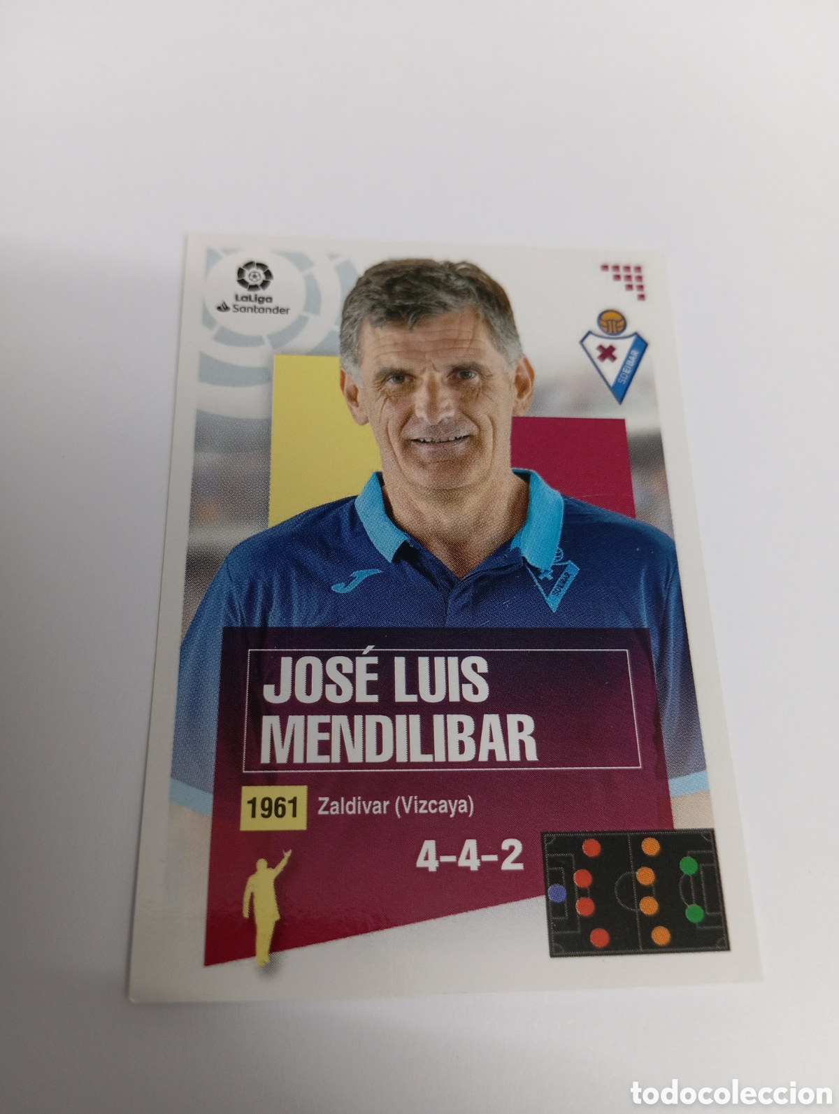Fu&szlig;ball-Sticker: Jos&eacute; Luis Mendilibar 1 Eibar LIGA ESTE 20-21 Panini 2020 2021