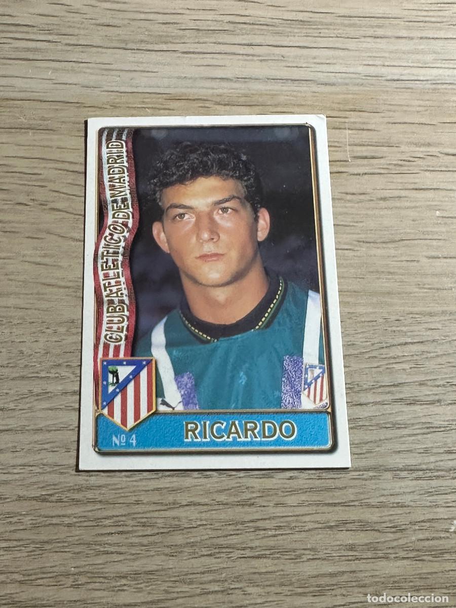 Figurine di Calcio: 4 RICARDO ATLETICO DE MADRID LAS FICHAS DE LA LIGA 96 97 MUNDICROMO