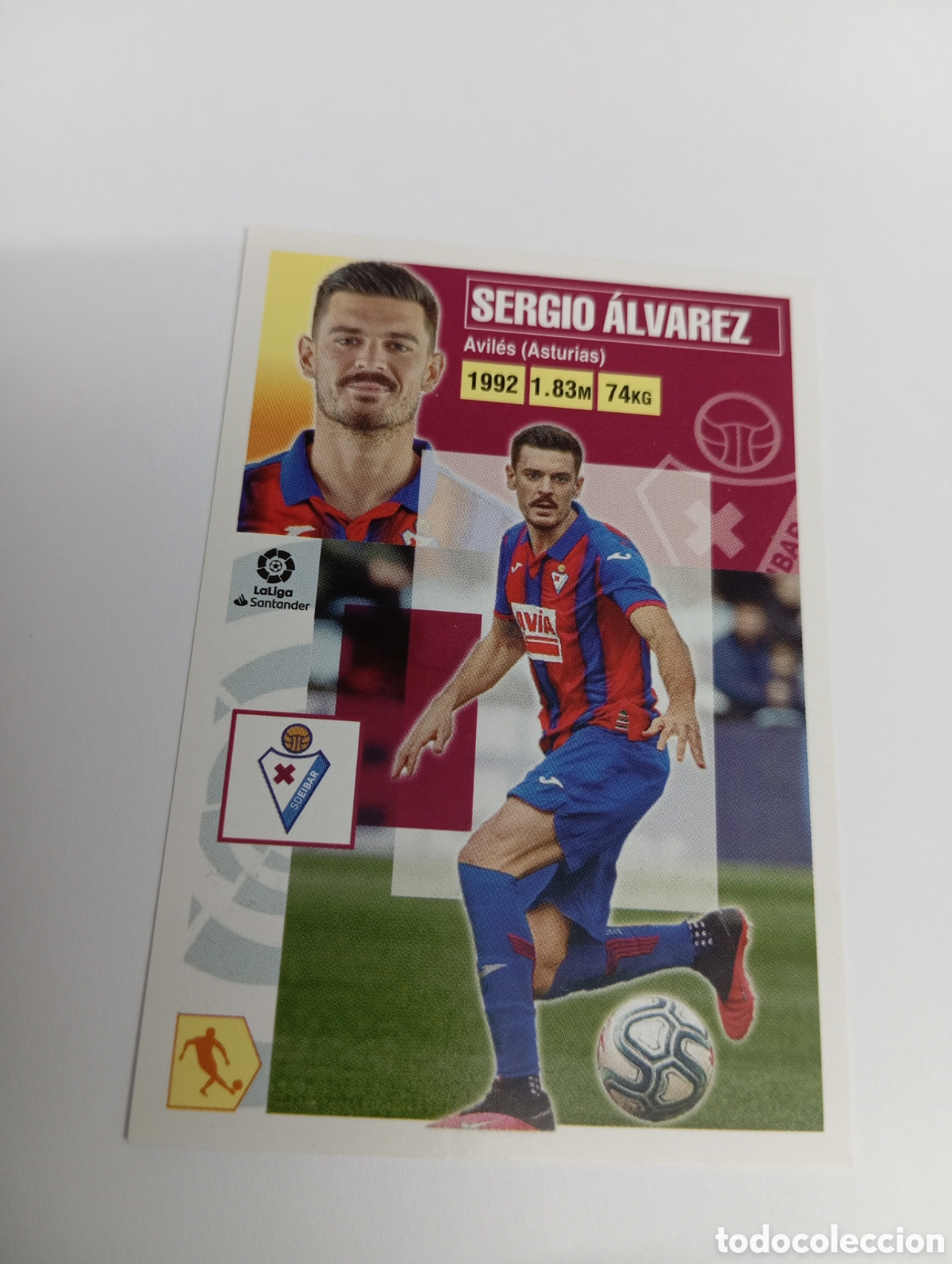 Fu&szlig;ball-Sticker: Sergio &Aacute;lvarez 11 Eibar LIGA ESTE 20-21 Panini 2020 2021