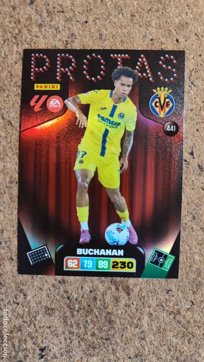 Fu&szlig;ball-Sticker: ADRENALYN XL LA LIGA 25/26 CARD PROTAS BUCHANAN VILLARREAL # 441 PANINI
