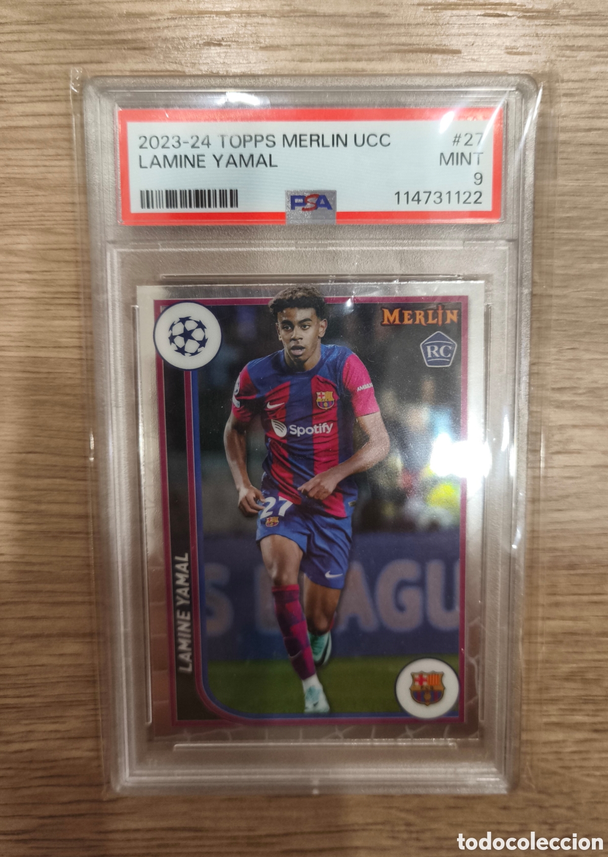 Cromos de F&uacute;tbol: Lamine Yamal rookie PSA 9