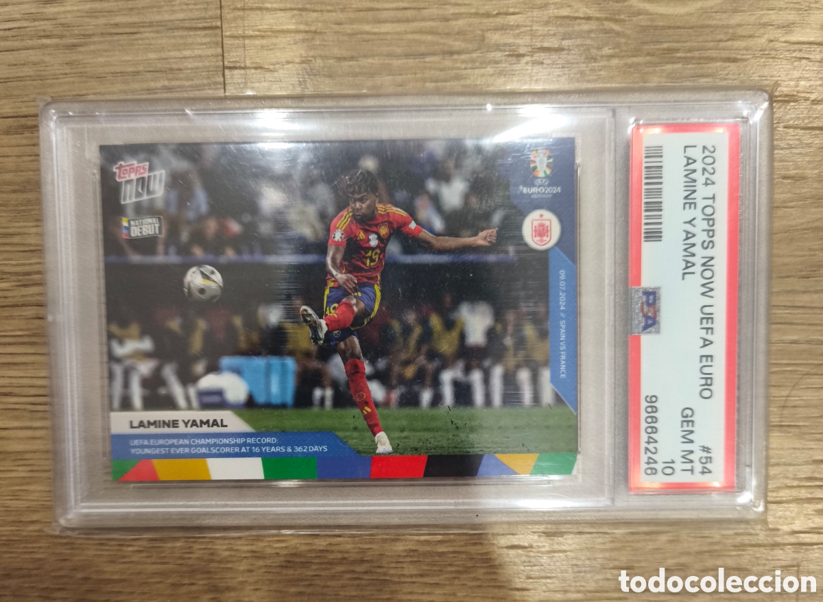 Cromos de F&uacute;tbol: Lamine Yamal #54 Eurocopa PSA 10