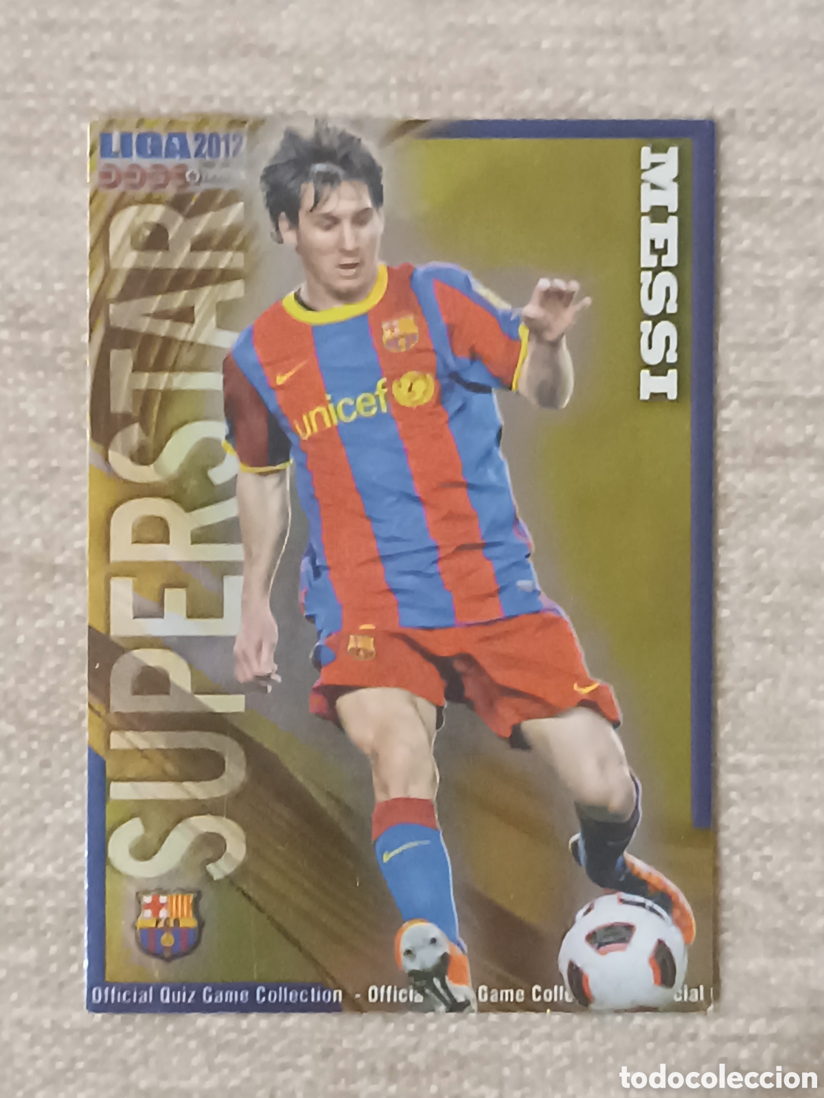 Cromos de F&uacute;tbol: Cromo. Messi 26. 2012 Barcelona.