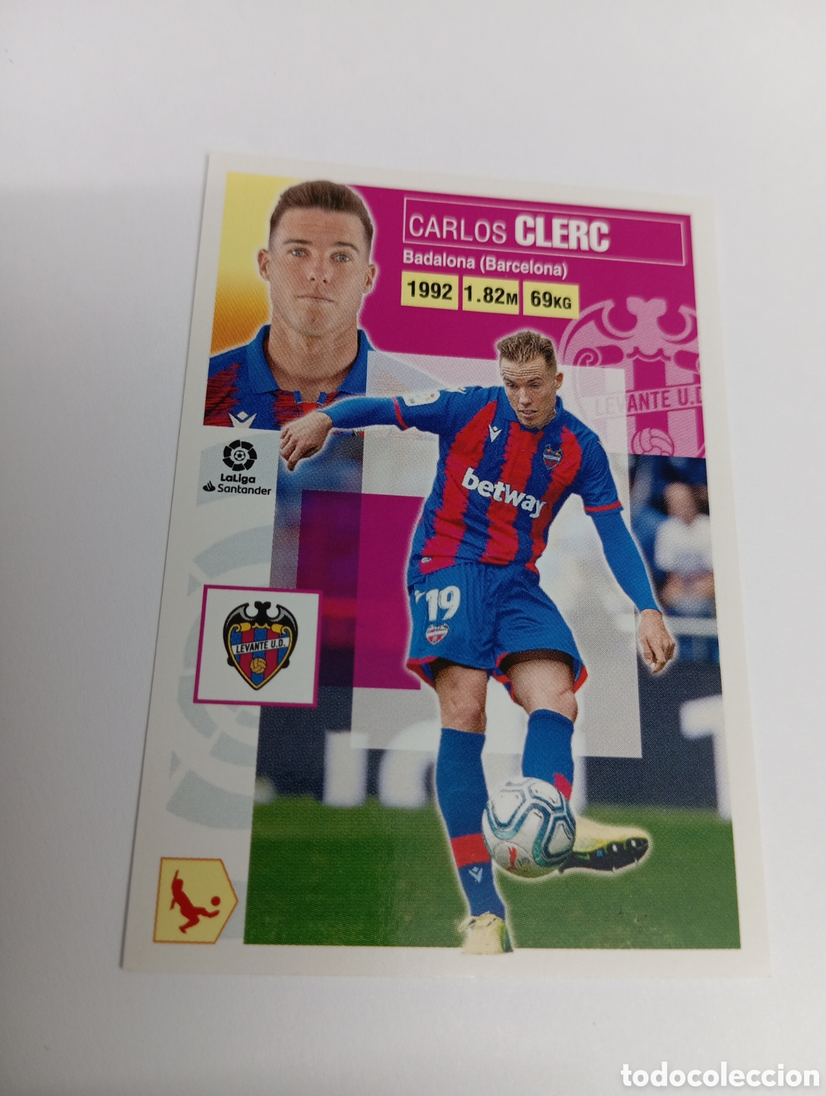 Cromos de Futebol: Clerc 9 Levante LIGA ESTE 20-21 Panini 2020 2021