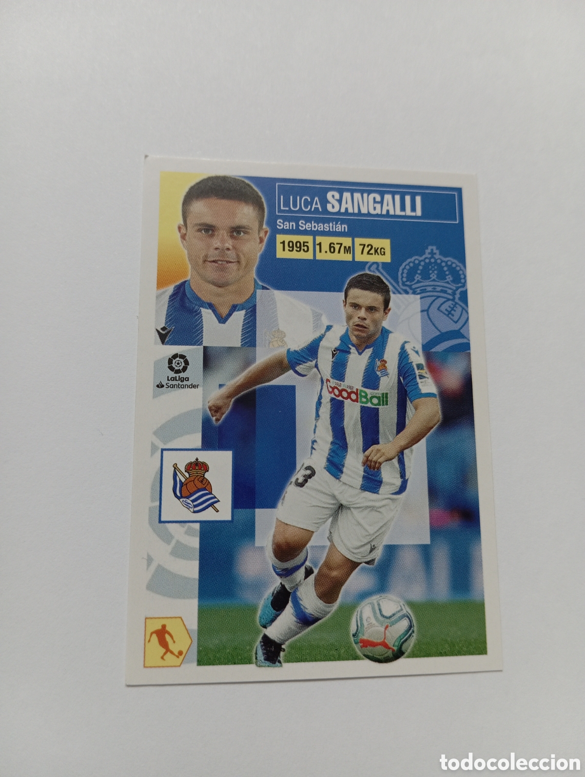 Figurine di Calcio: Sangalli 14 BIS Real Sociedad LIGA ESTE 20-21 Panini 2020 2021