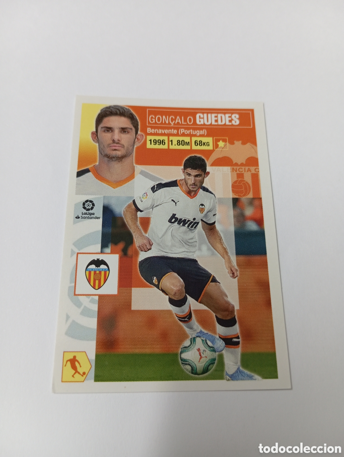 Figurine di Calcio: Guedes 14 Valencia LIGA ESTE 20-21 Panini 2020 2021