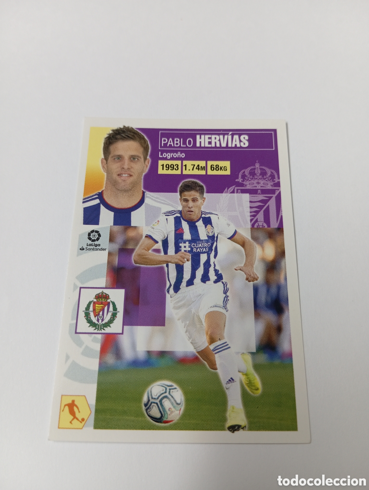 Figurine di Calcio: Herv&iacute;as 10 Valladolid LIGA ESTE 20-21 Panini 2020 2021