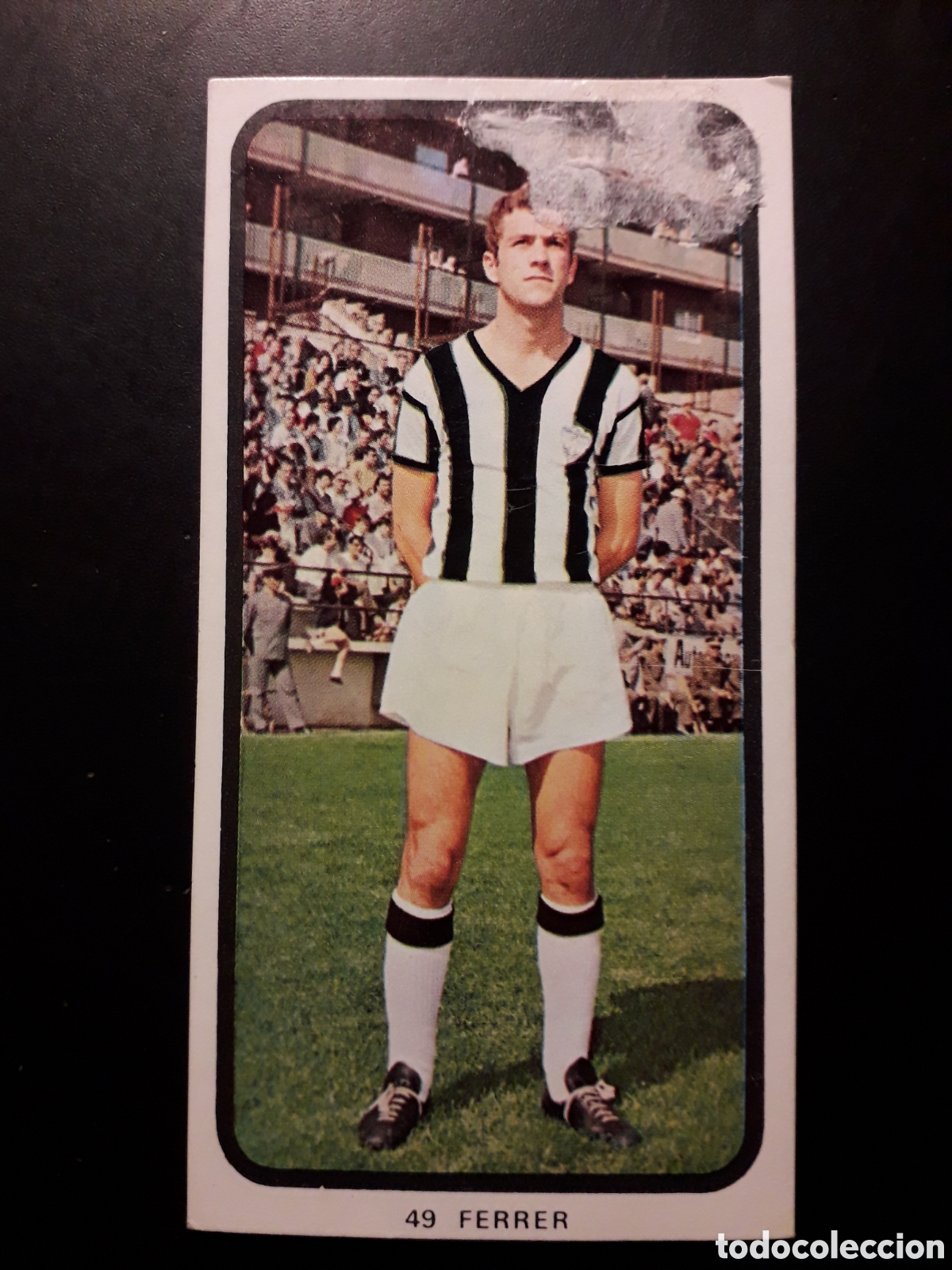 Cromos de F&uacute;tbol: FERRER CASTELL&Oacute;N N&deg; 49 RUIZ ROMERO 73 74 1973 1974 DESPEGADO, DEFECTUOSO PEDIDO M&Iacute;NIMO 3&euro;