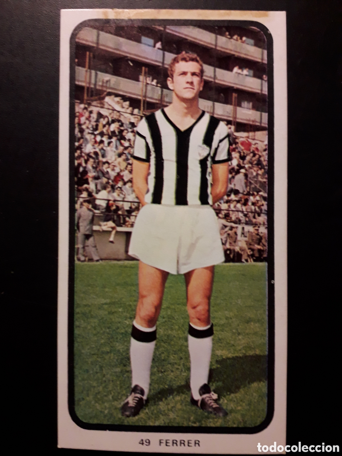 Cromos de F&uacute;tbol: FERRER CASTELL&Oacute;N N&deg; 49 RUIZ ROMERO 73 74 1973 1974 DESPEGADO, RESTOS DE CELO, PEDIDO M&Iacute;NIMO 3&euro;