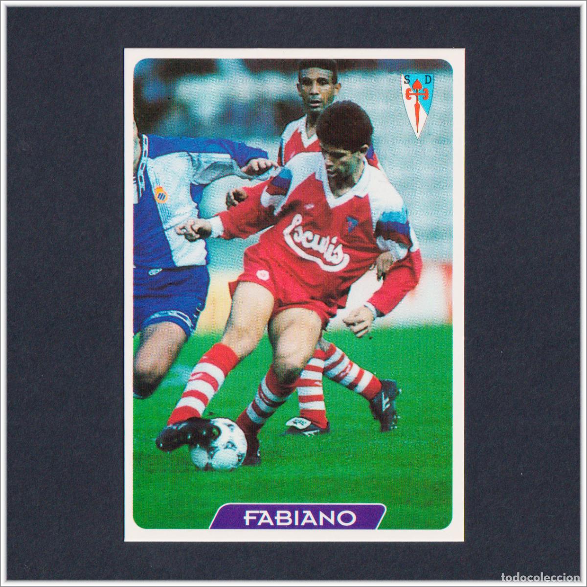 Fu&szlig;ball-Sticker: MUNDICROMO 1995 1996 95 96 FICHAS LIGA. FABIANO N&ordm; 279 (SD COMPOSTELA) COLECCI&Oacute;N ALBUM F&Uacute;TBOL