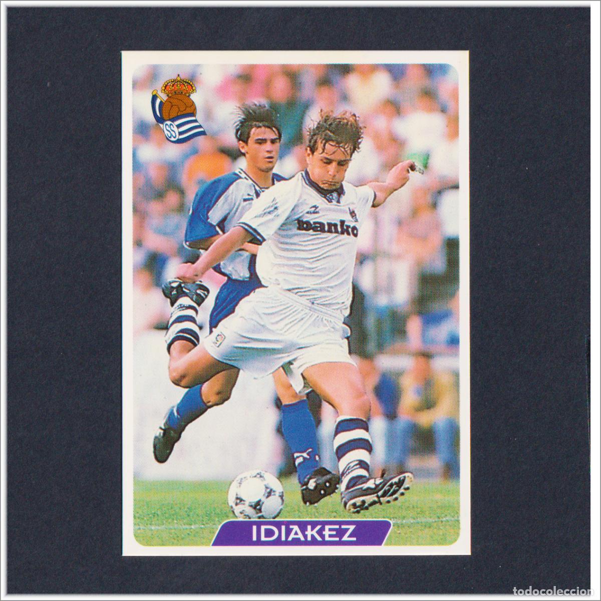 Figurine di Calcio: MUNDICROMO 1995 1996 95 96 FICHAS LIGA. IDIAKEZ N&ordm; 195 (REAL SOCIEDAD) COLECCI&Oacute;N F&Uacute;TBOL ALBUM