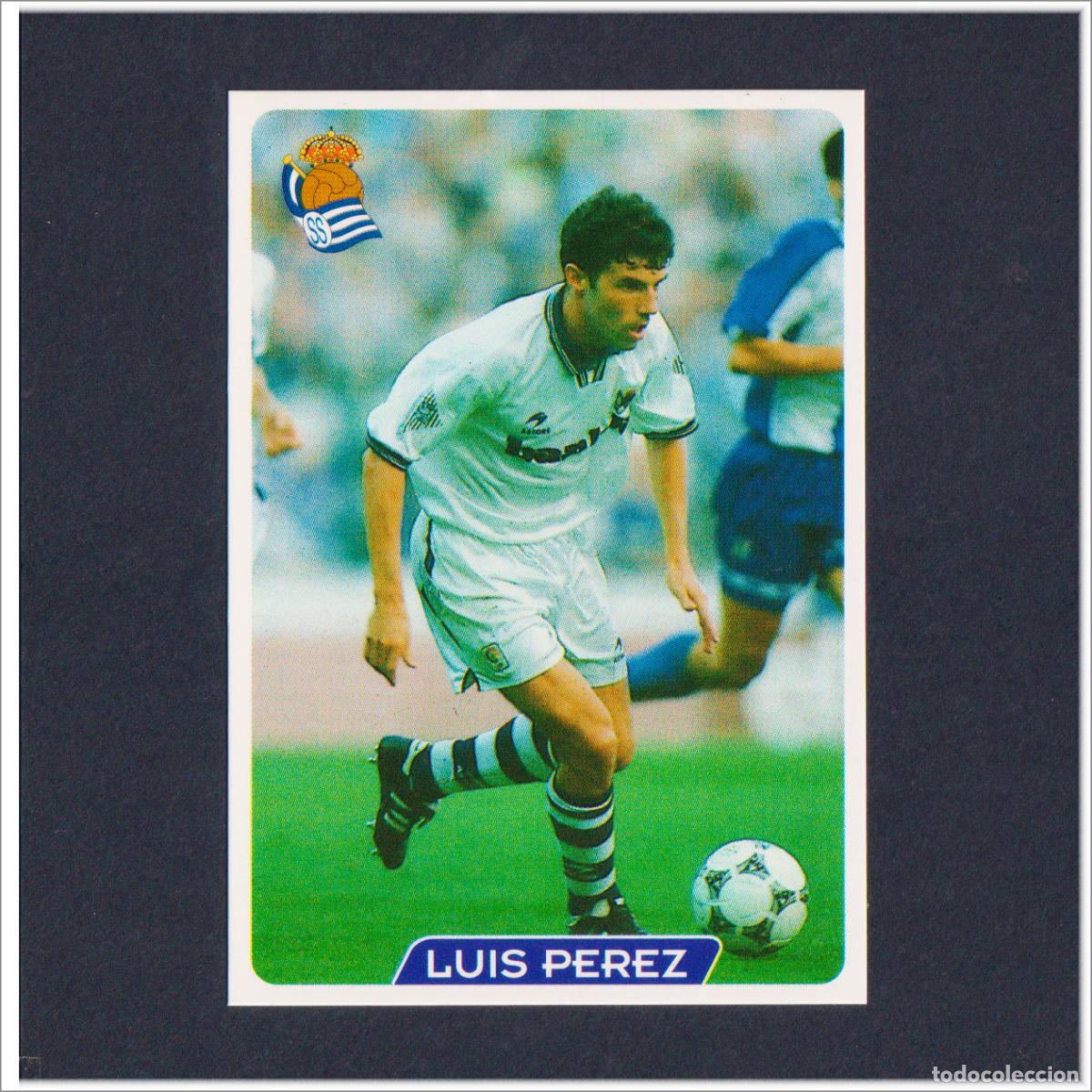 Fu&szlig;ball-Sticker: MUNDICROMO 1995 1996 95 96 FICHAS LIGA. LUIS PEREZ N&ordm; 194 (REAL SOCIEDAD) COLECCI&Oacute;N F&Uacute;TBOL ALBUM