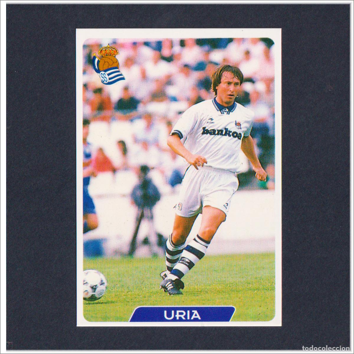 Fu&szlig;ball-Sticker: MUNDICROMO 1995 1996 95 96 FICHAS LIGA. URIA N&ordm; 191 (REAL SOCIEDAD) COLECCI&Oacute;N F&Uacute;TBOL ALBUM