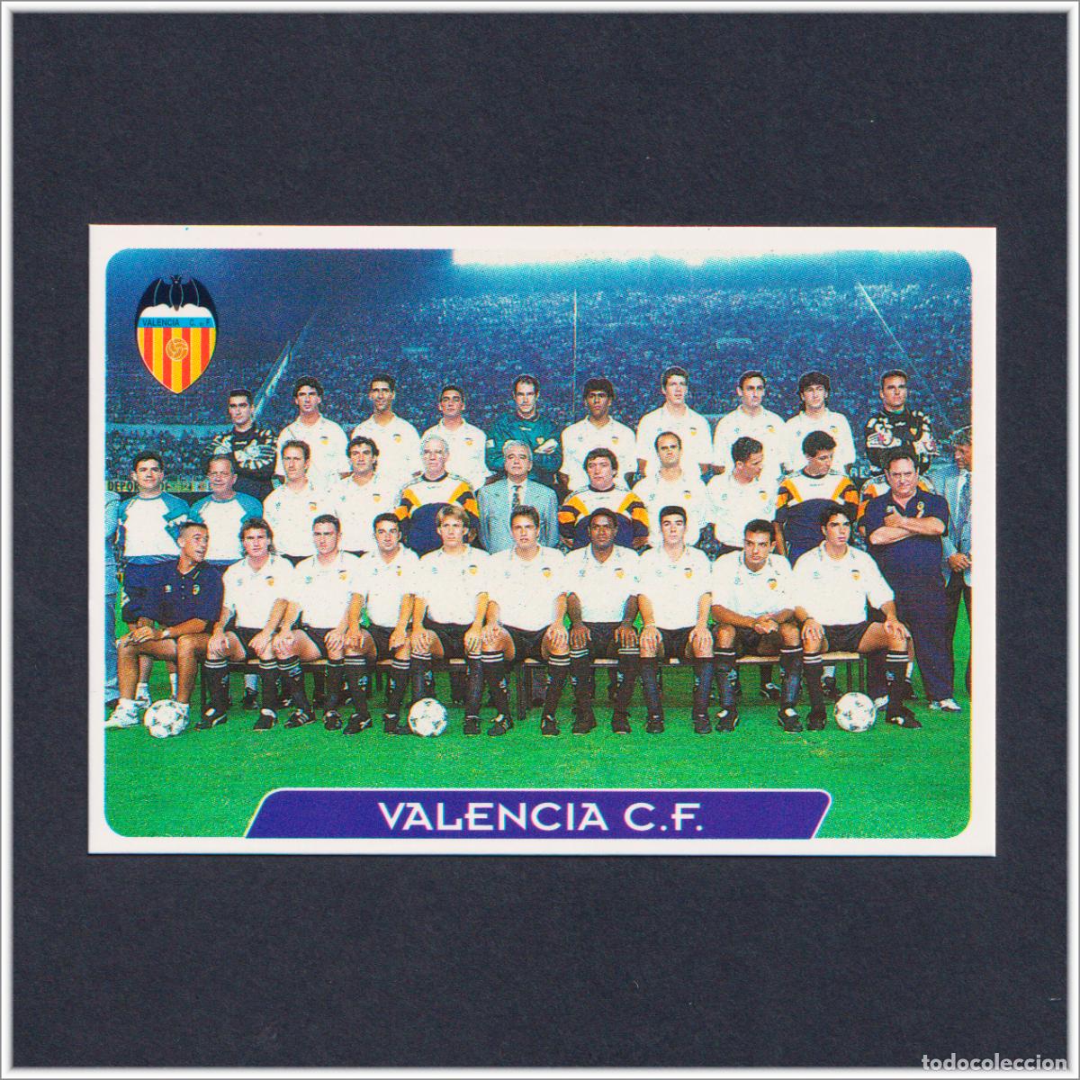 Fu&szlig;ball-Sticker: MUNDICROMO 1995 1996 95 96 FICHAS LIGA EQUIPO PLANTILLA 163 (VALENCIA CF) COLECCI&Oacute;N ALBUM F&Uacute;TBOL
