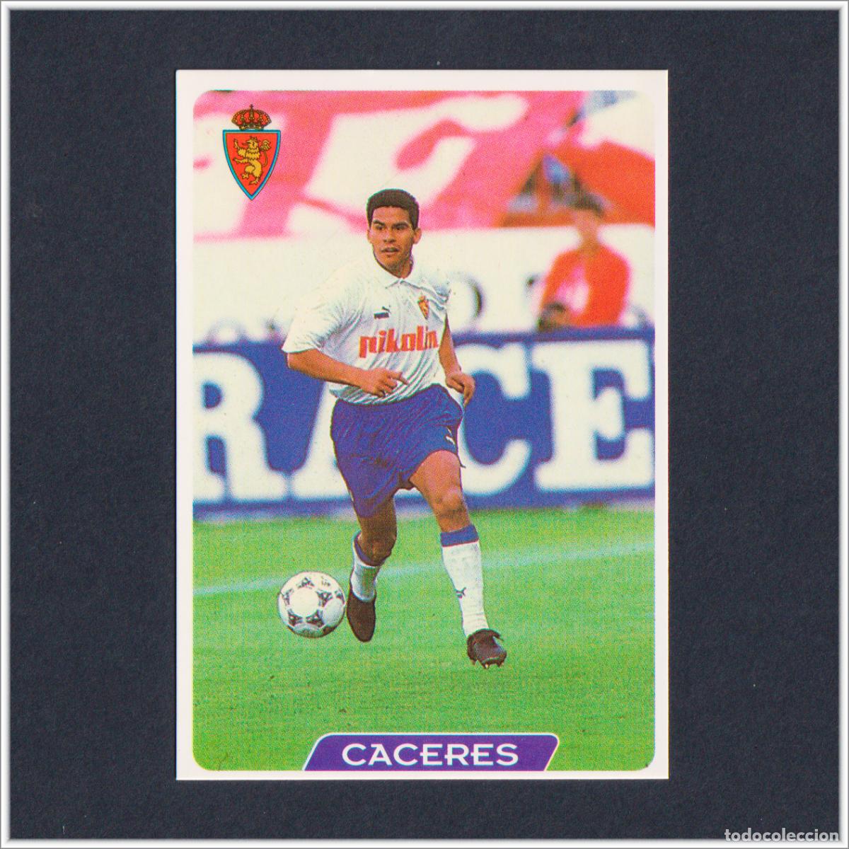 Fu&szlig;ball-Sticker: MUNDICROMO 1995 1996 95 96 FICHAS LIGA. CACERES N&ordm; 116 (ZARAGOZA) COLECCI&Oacute;N F&Uacute;TBOL ALBUM