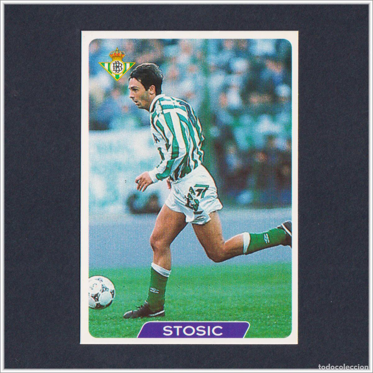 Cromos de F&uacute;tbol: MUNDICROMO 1995 1996 95 96 FICHAS LIGA. STOSIC N&ordm; 50 (REAL BETIS) COLECCI&Oacute;N ALBUM F&Uacute;TBOL