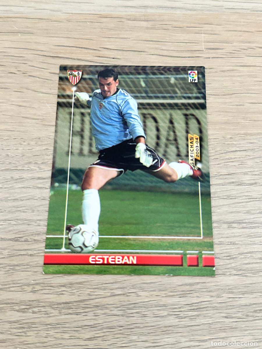 Figurine di Calcio: ESTEBAN n&ordm; 476 NUEVO FICHAJE SEVILLA MEGAFICHAS 2003 2004 PANINI 03 04