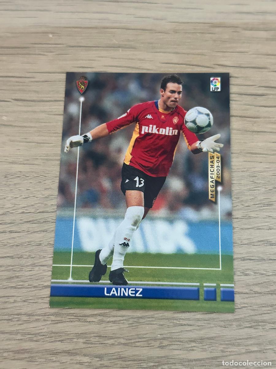 Cromos de Futebol: LAINEZ n&ordm; 344 ZARAGOZA MEGAFICHAS 2003 2004 PANINI 03 04