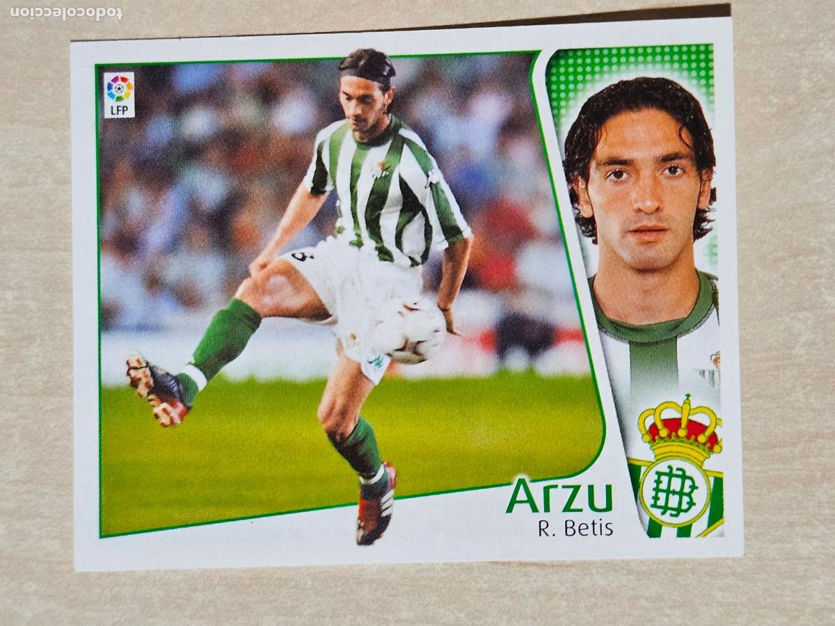 Cromos de F&uacute;tbol: CROMO ARZU - ESTE 2004 05 - 04 05 - CROMO SIN PEGAR - REAL BETIS