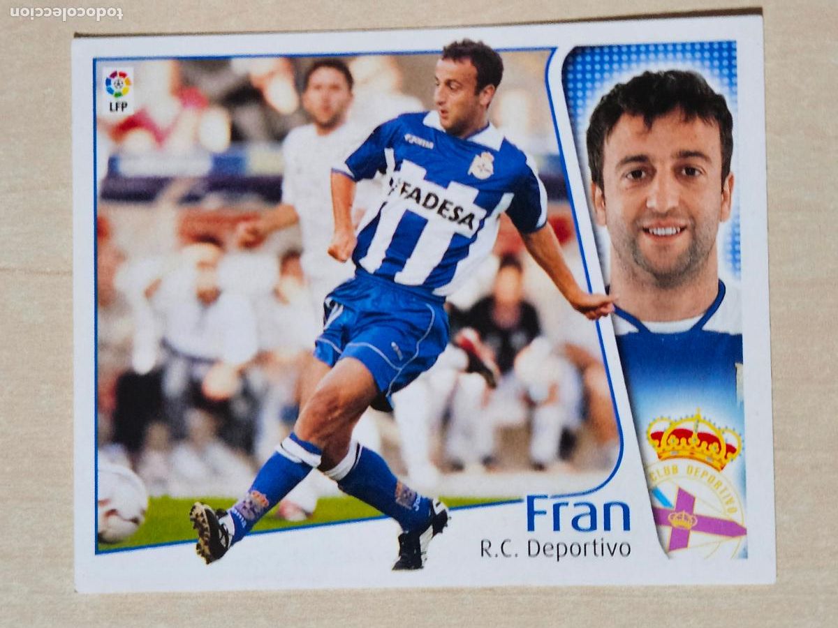 Figurine di Calcio: CROMO FRAN - ESTE 2004 05 - 04 05 - CROMO SIN PEGAR - DEPORTIVO DE LA CORU&Ntilde;A