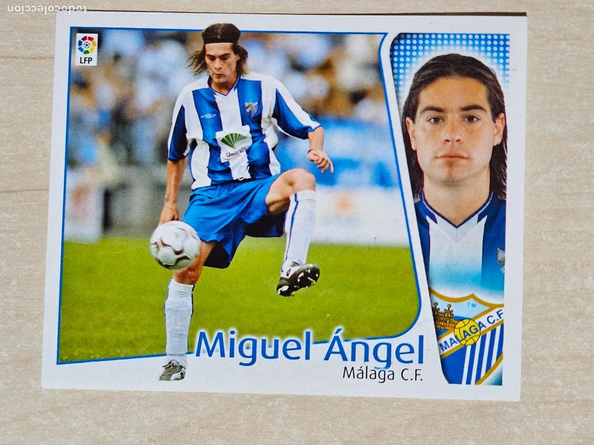 Fu&szlig;ball-Sticker: CROMO MIGUEL ANGEL - ESTE 2004 05 - 04 05 - CROMO SIN PEGAR - MALAGA