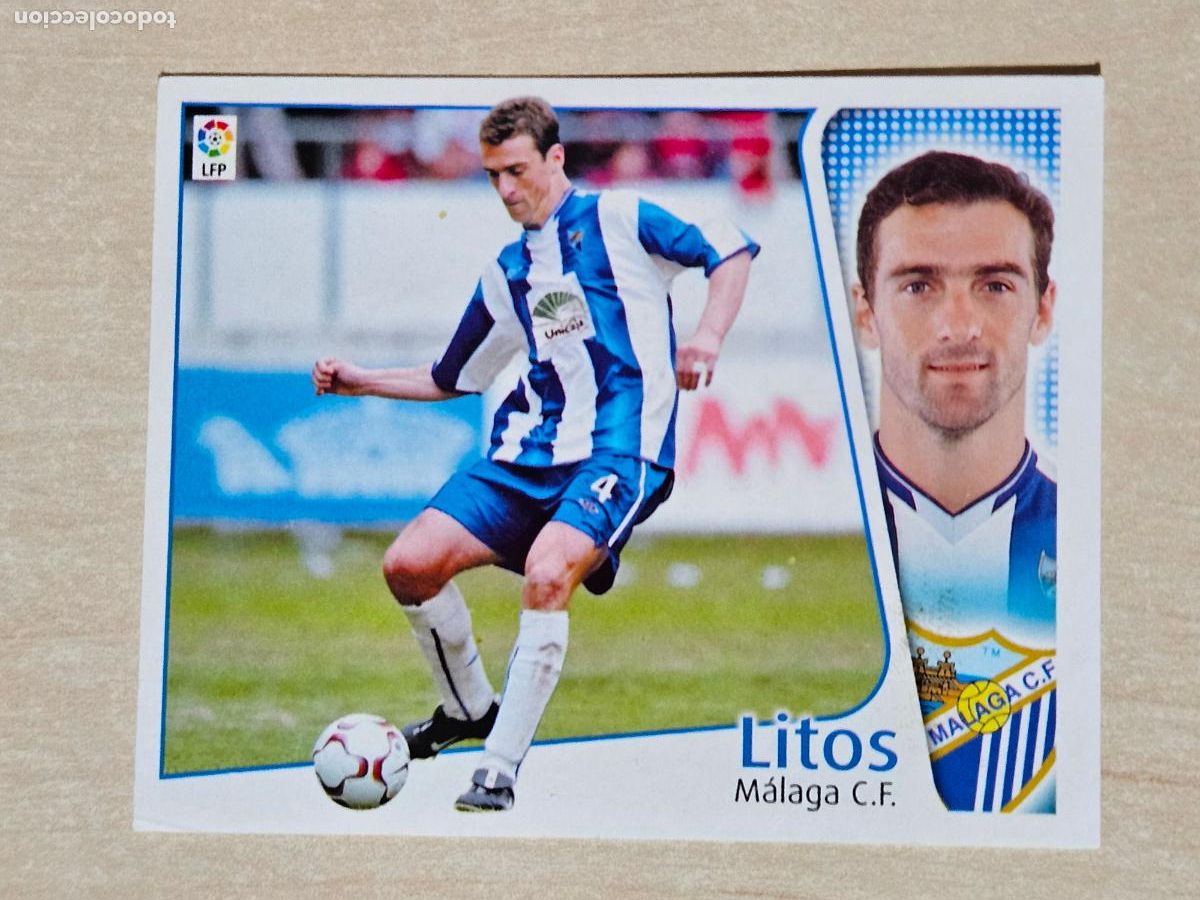 Cartes &agrave; collectionner de Football: CROMO LITOS - ESTE 2004 05 - 04 05 - CROMO SIN PEGAR - MALAGA