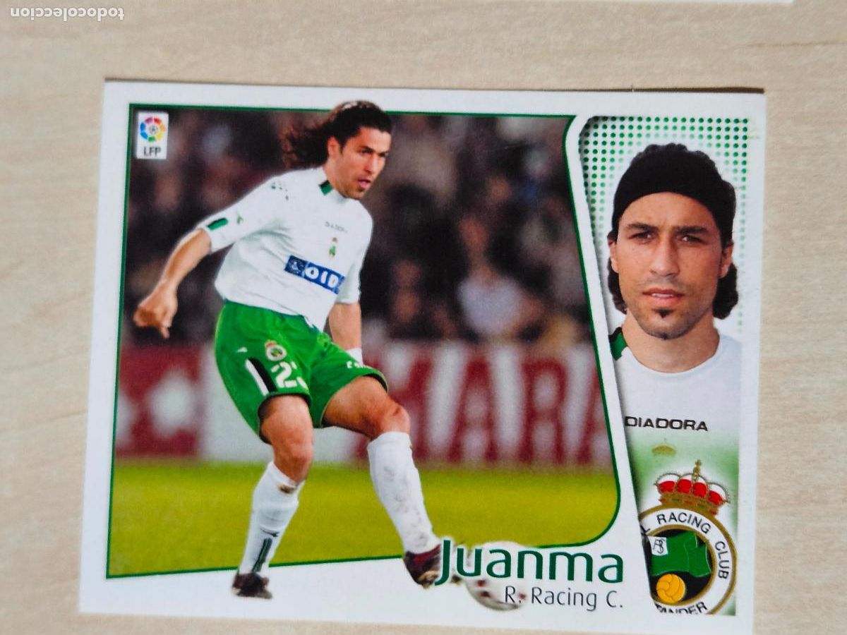 Fu&szlig;ball-Sticker: CROMO JUANMA - ESTE 2004 05 - 04 05 - CROMO SIN PEGAR - RACING DE SANTANDER