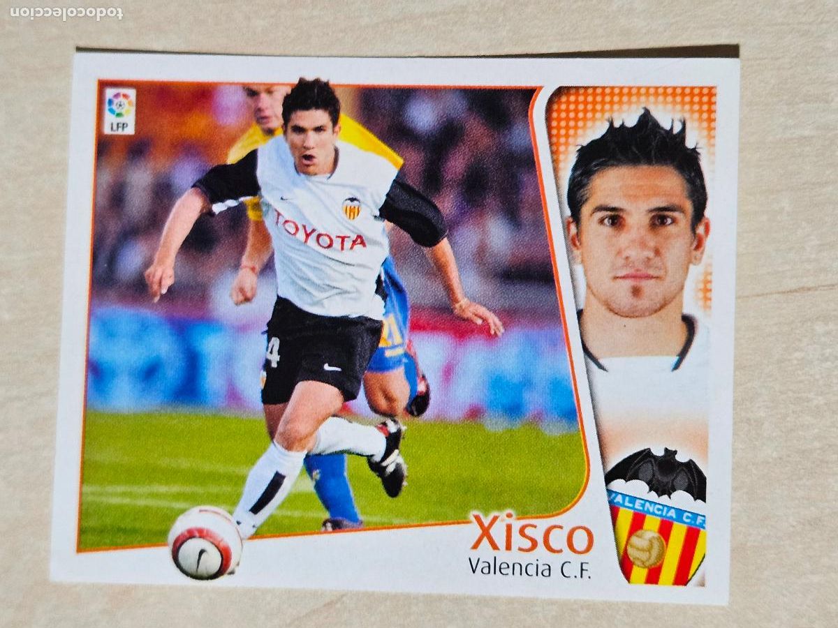 Fu&szlig;ball-Sticker: CROMO XISCO - ESTE 2004 05 - 04 05 - CROMO SIN PEGAR - VALENCIA