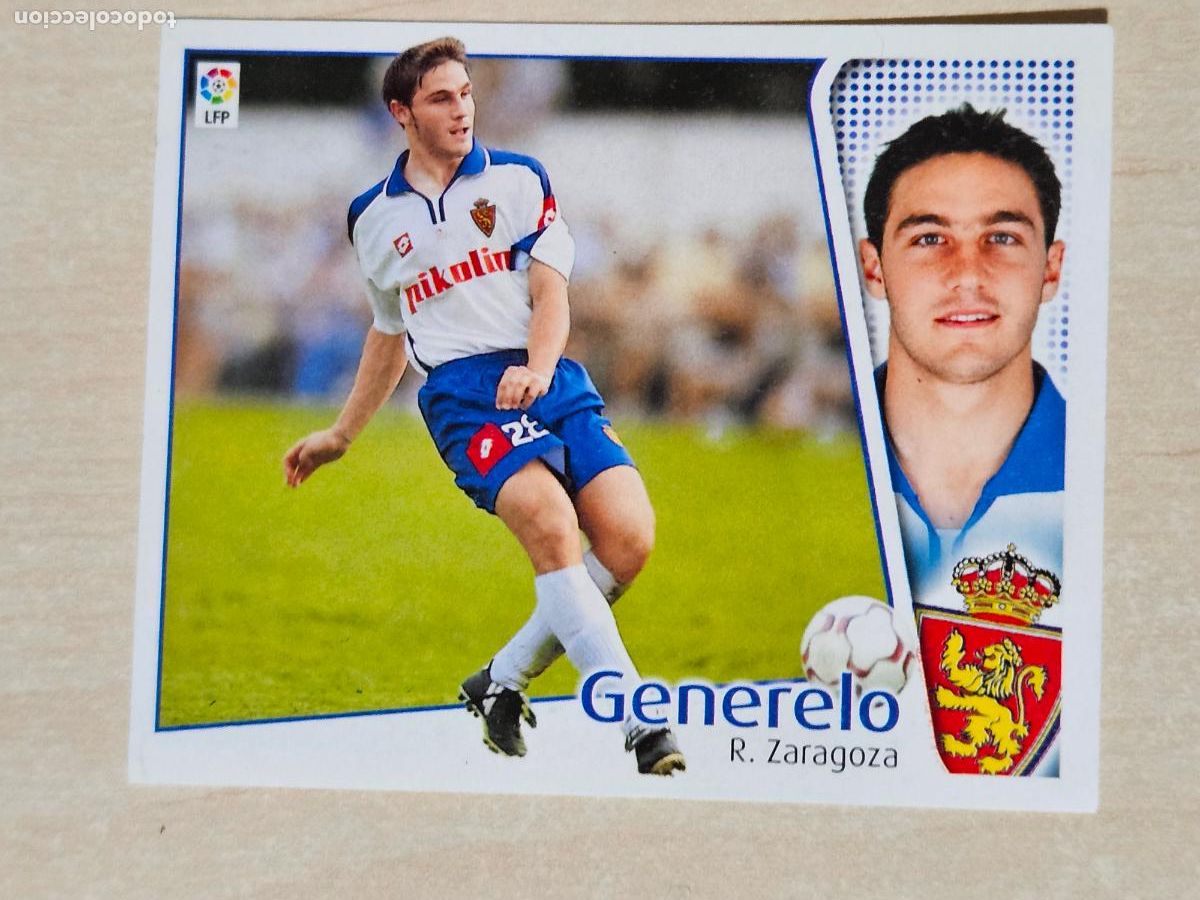 Cromos de F&uacute;tbol: CROMO GENERELO - ESTE 2004 05 - 04 05 - CROMO SIN PEGAR - REAL ZARAGOZA