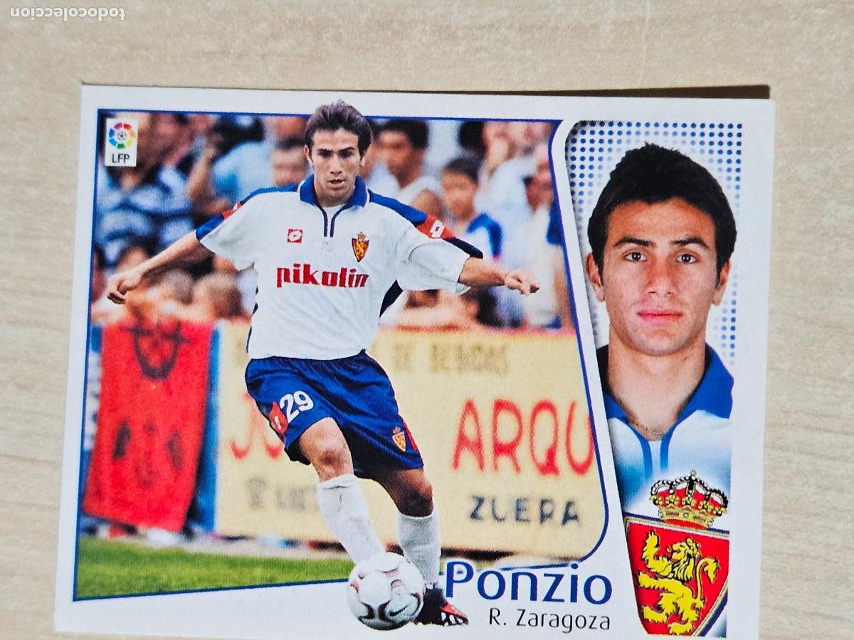 Cromos de F&uacute;tbol: CROMO PONZIO - ESTE 2004 05 - 04 05 - CROMO SIN PEGAR - REAL ZARAGOZA